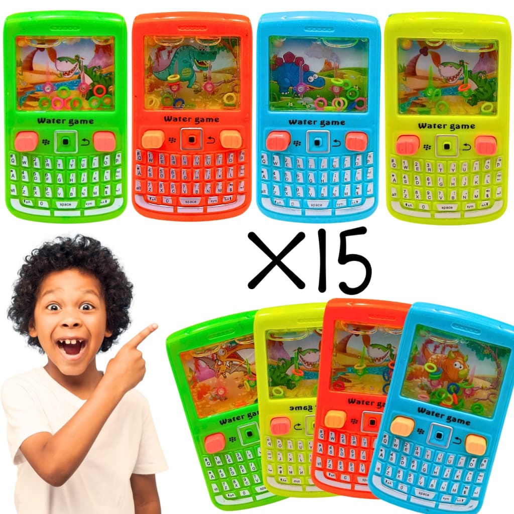 15 Jogos Joguinho Brinquedo Argola Aquaplay Vídeo Game Celular Joystick Prenda Lembrancinha Atacado