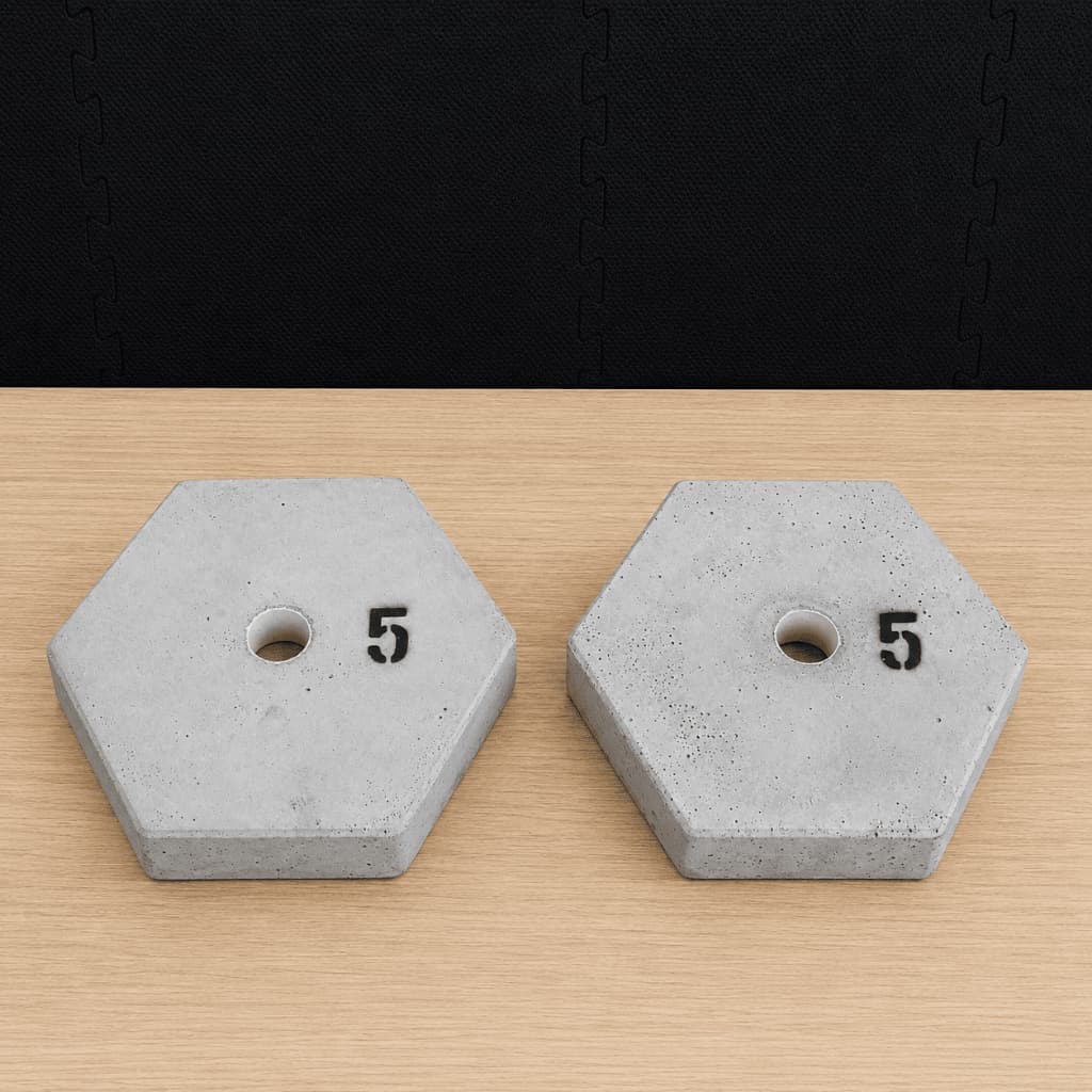 2 x 5kg Anilhas para Musculação / Par de Anilhas - Total: 10kg / A PRONTA ENTREGA  -  PROMOÇÃO