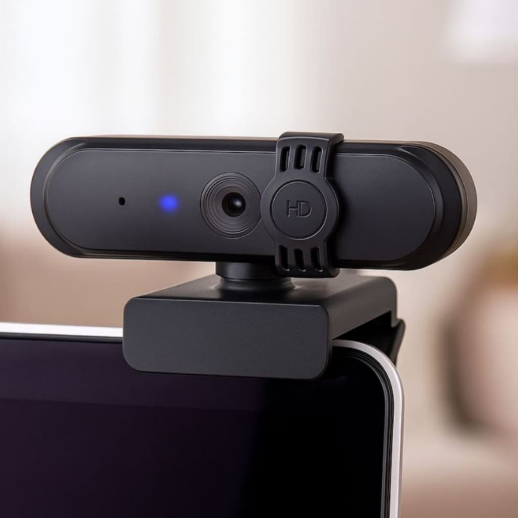 Webcam Full HD com Microfone USB | Câmera para PC Notebook Videochamadas e Streaming