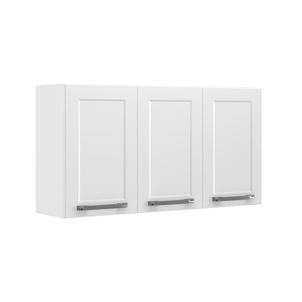Armário Aéreo 3 Portas Florença MDP 105 Itatiaia Branco