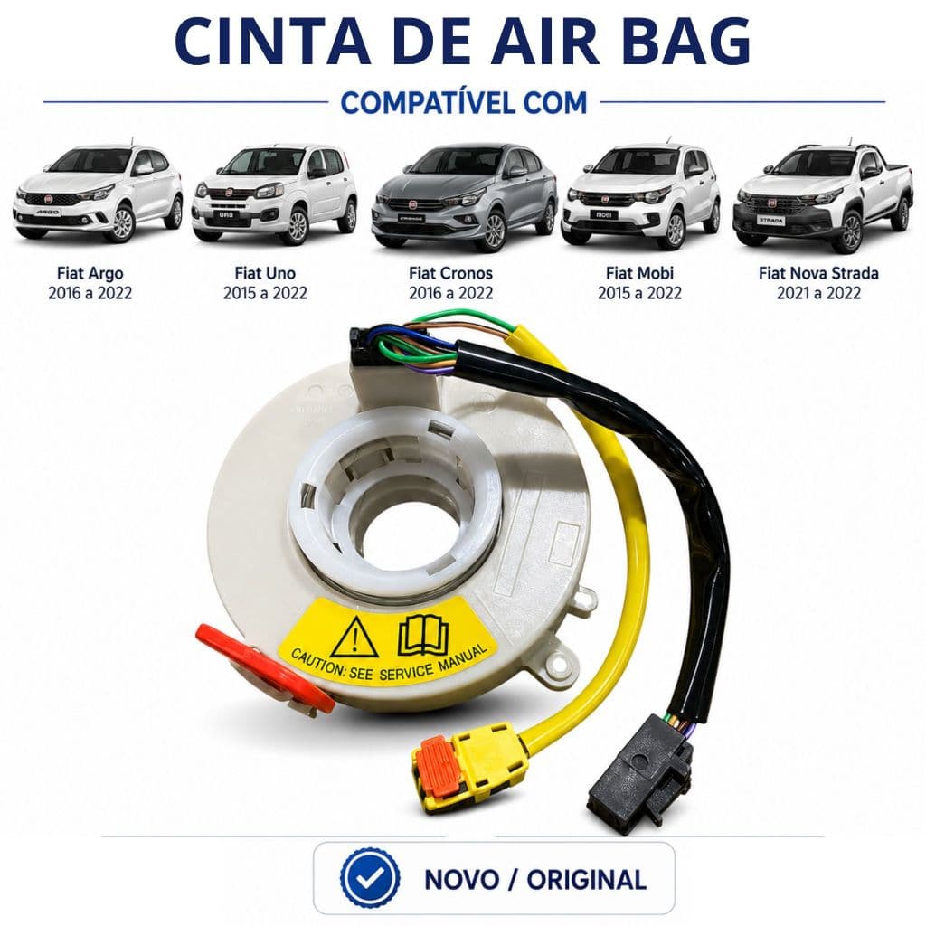 Cinta Air Bag Mobi Uno Strada Crono Argo 2016 2017 2018 2019 2020 2021 2022