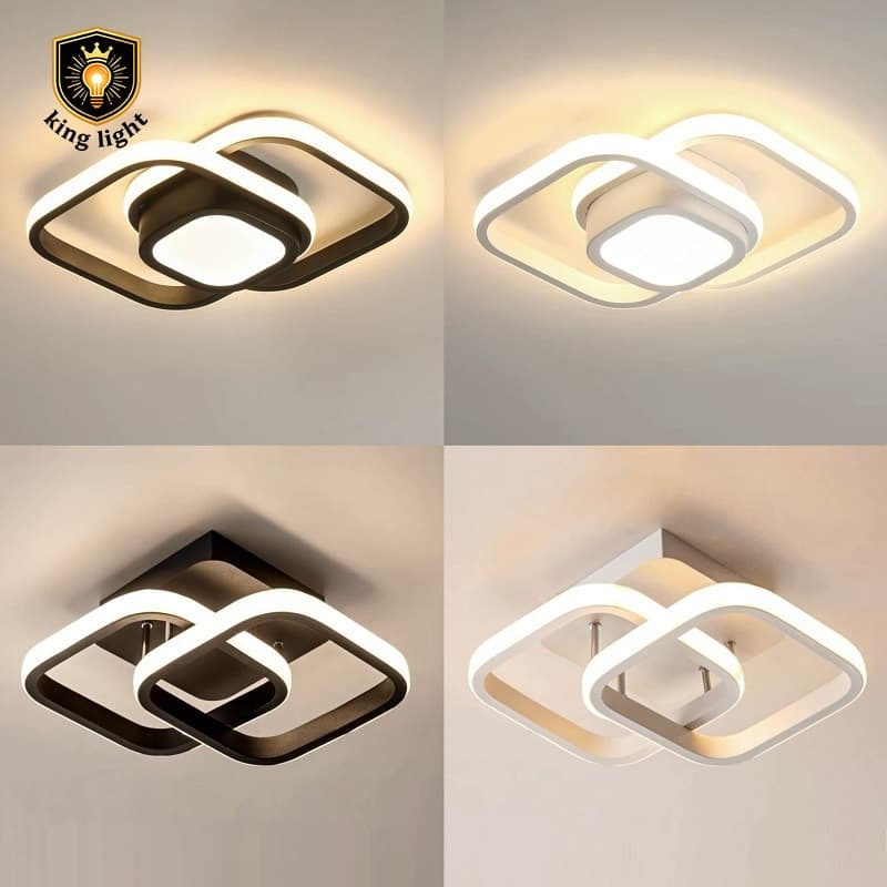 Lâmpada De Teto Led Moderna De 3 Cores 3 Em 1 Lustre Para Quarto , Sala De Estar , Escritório , Corredor , Cozinha