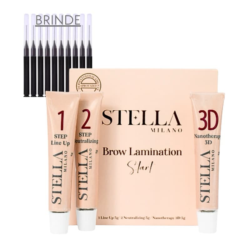 Kit Start Brow Lamination Lash Lifting - Stella Milano 5ml