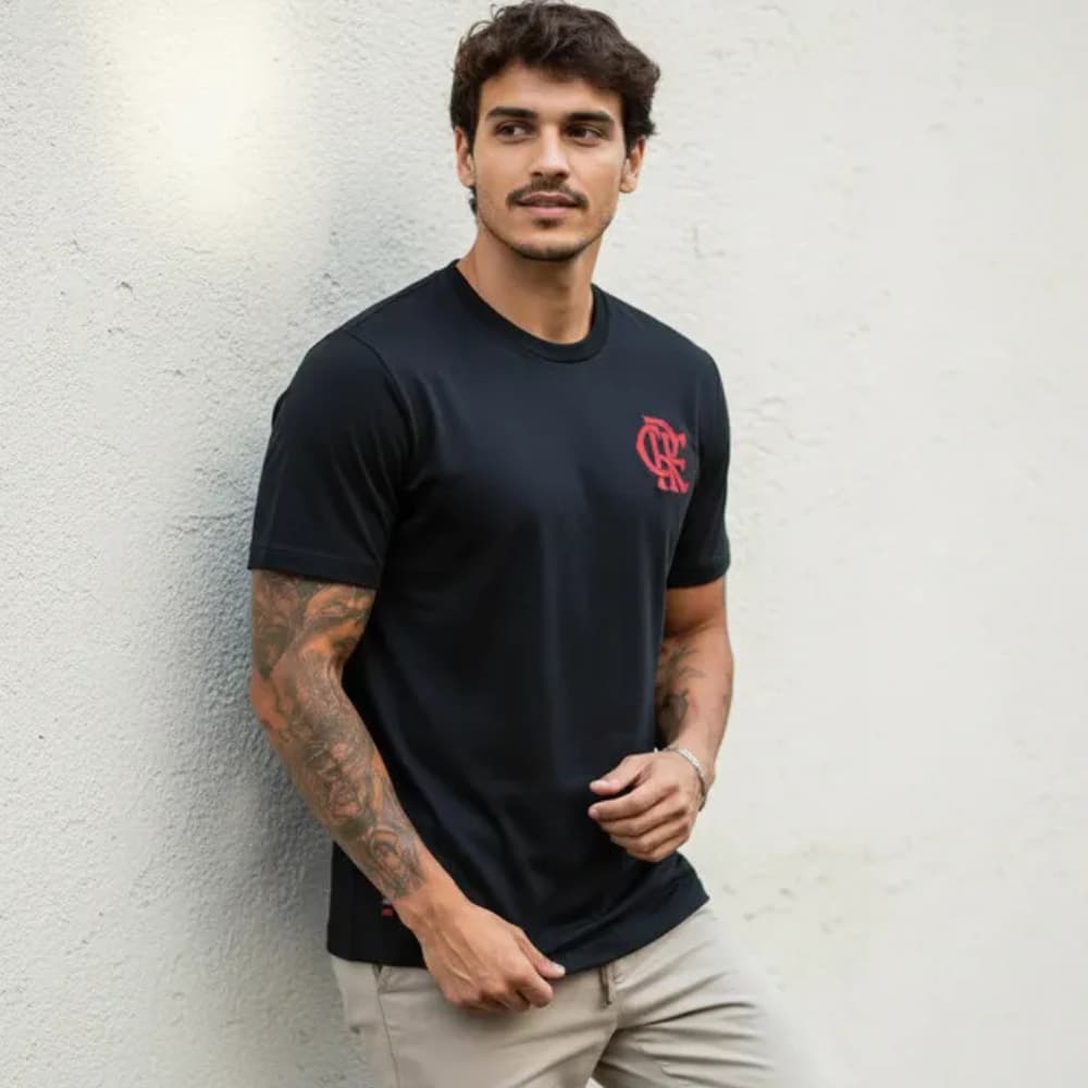 Camisa Do Flamengo Preta CRF Adulto Nação