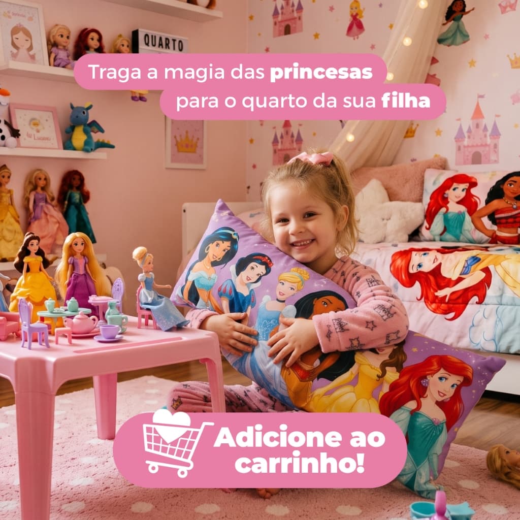 Travesseiro De Corpo Com Fronha e Ziper Xuxão Cheio de Silicone Personalizado Princesas Da Disney