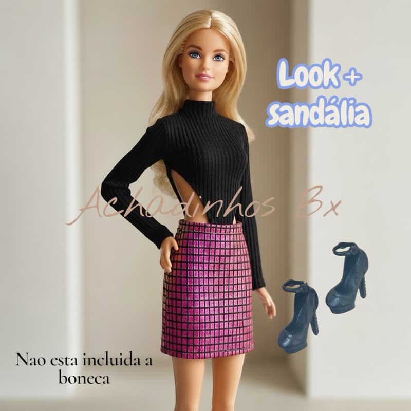 Look  Boneca 30cm Roupinha para boneca escala 1:6 roupas de boneca looks para boneca