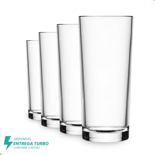 Kit De Copos De Vidro 225ml Para Água E Suco Kit 12 Peças