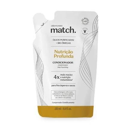 Match Nutrição Profunda condicionador refil 250ml Validade 09/2026