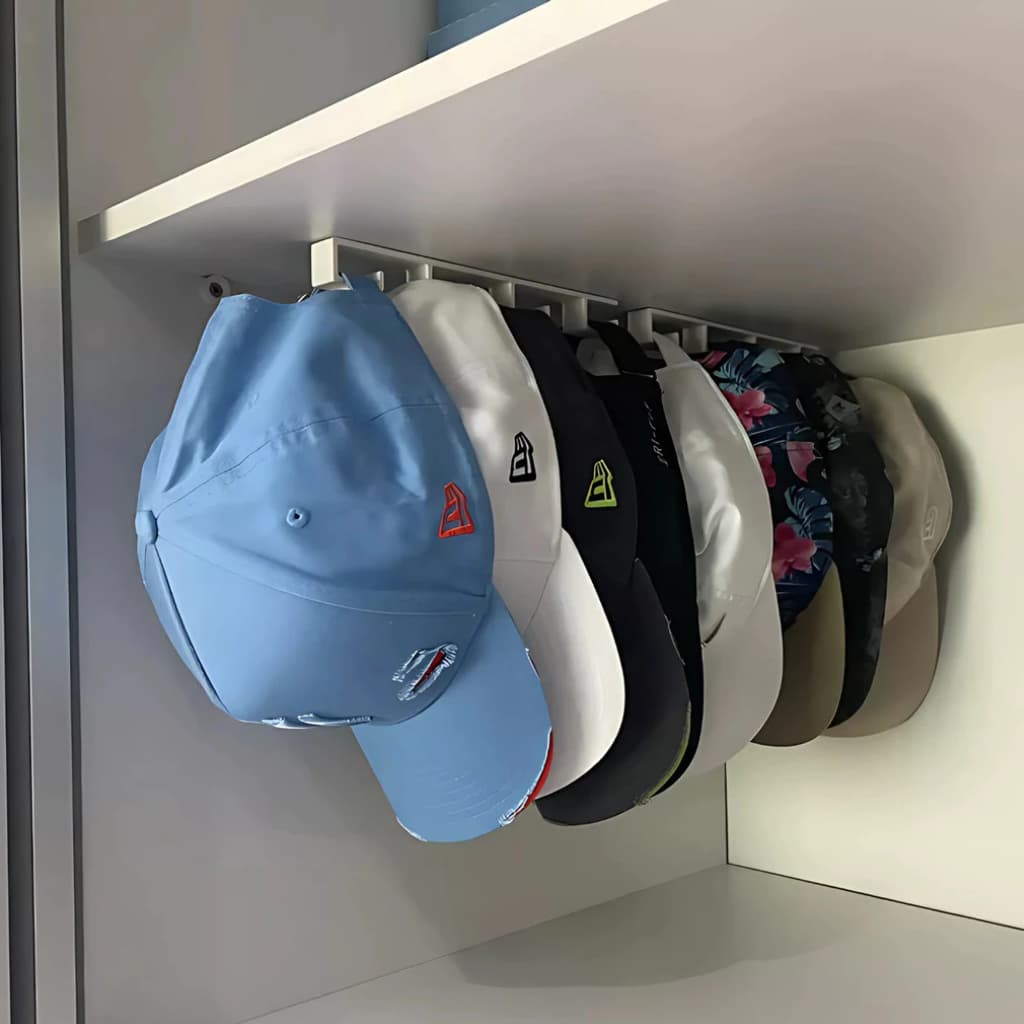 Suporte Organizador De Boné Chapéu Boina Parede Guarda Roupa