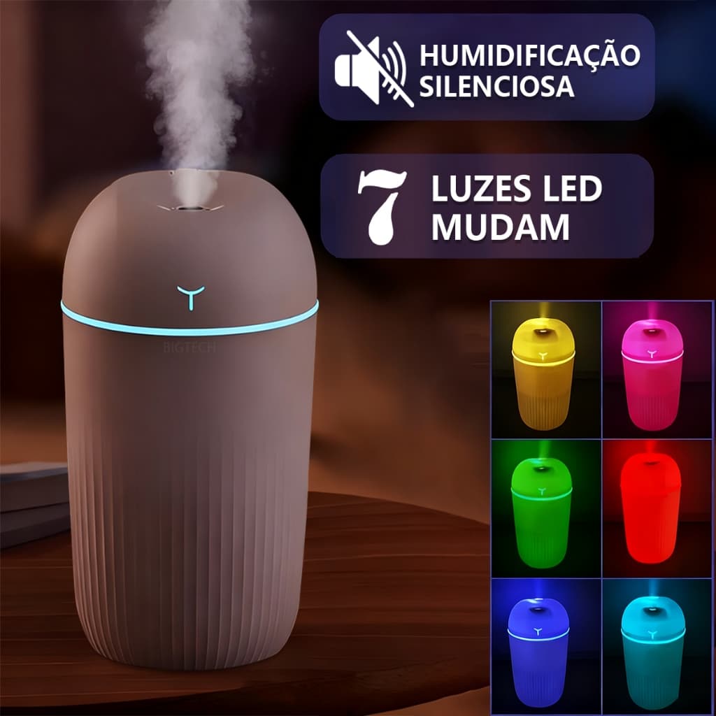 Umidificador De Ar e Aromatizador Umidificador e Aromatizador De Ar Grande Aromatizador De Ambiente 420ML