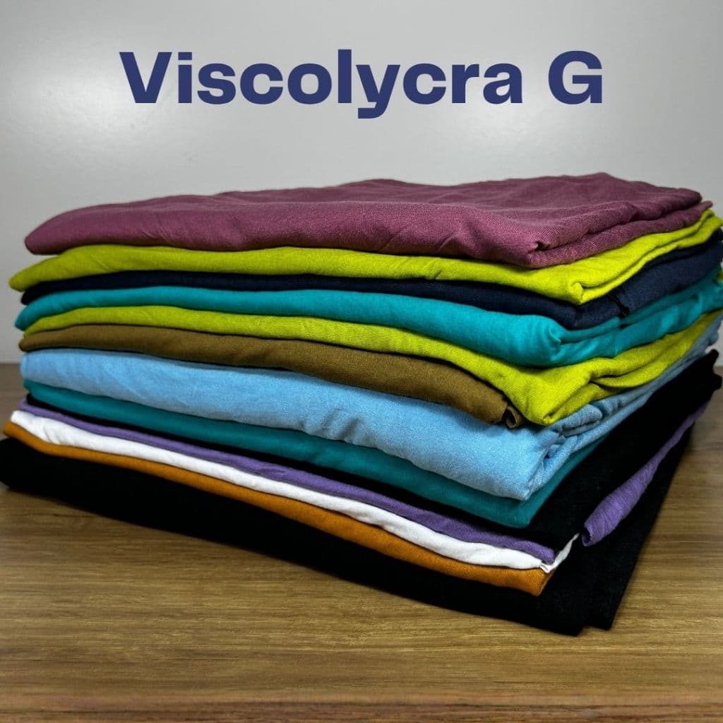 Pacote Retalhos Viscolycra G Cores Sortidas - Peças grandes para Vestidos e Blusas