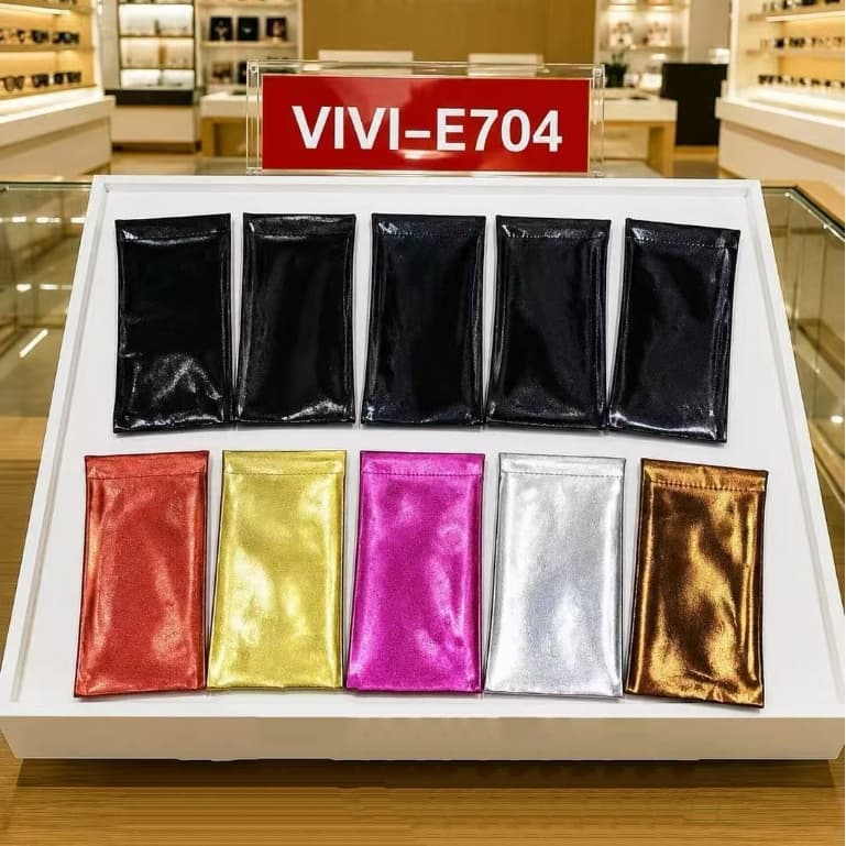 Bolsa De Leitura De Óculos De Sol Em couro granulado Macio Unisex  Eyewear Storage Bags Acessórios