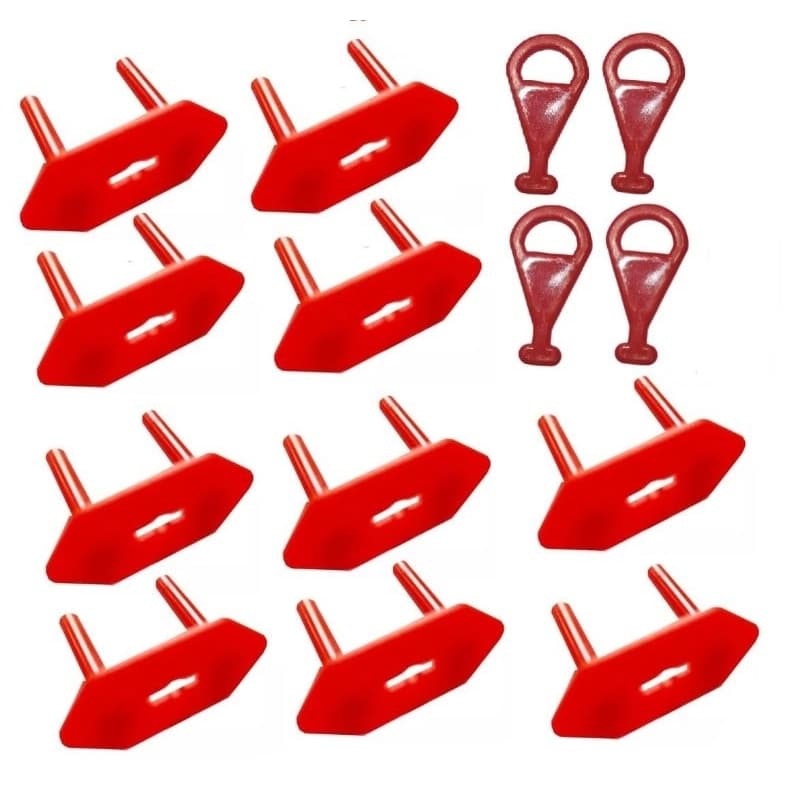 Protetor de Tomada com Chave – Segurança para Crianças | Kit com 10 Protetores + 5 Chaves