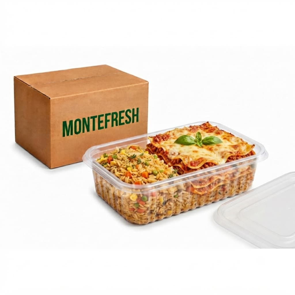 POTE Plásticos 350ml com Tampa Marmitaria, Freezer e Micro-ondas dieta fit academia  Kit 20UN  MONTEFRESH