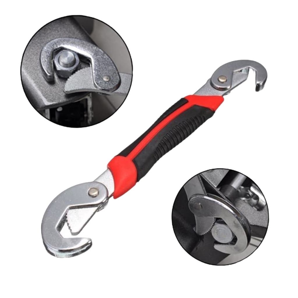 Chave KIT 2 Universal Mestra Com Boca Ajustável 9 A 22mm Em Aço GJ300