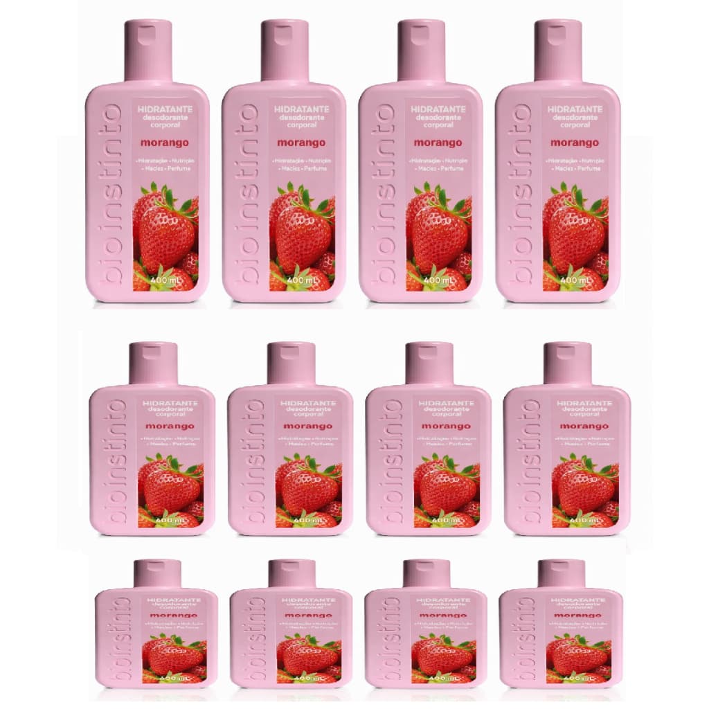 Lançamento Bio Instinto – Hidratantes Frutados 400ml-12UNID