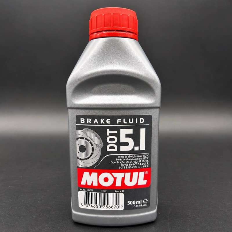 Fluido de Freio Motul DOT 5.1 500ml Original Para Carros e Motos Alto Desempenho