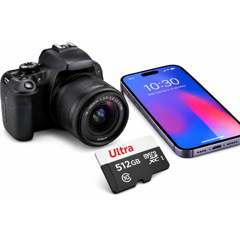 Cartão de Memória MicroSD Ultra 16GB 32GB 64GB 128GB 256GB 512GB Classe 10 Alta Velocidade para Celular Câmera GoPro