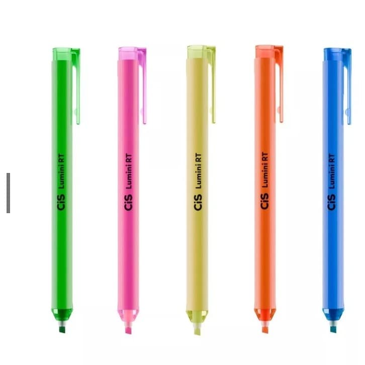 Marca-Texto Lumini Retrátil Neon Cis - 1 Unidade