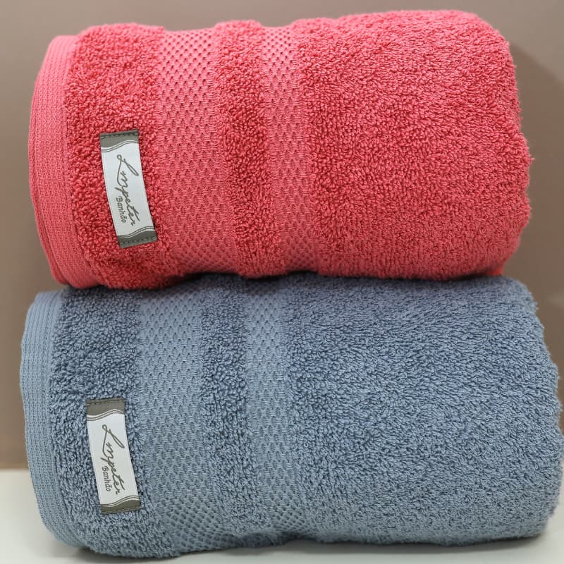 Kit com 2 Toalhas BANHÃO 100% Algodão 560g gramatura Alta Absorção ANNECY