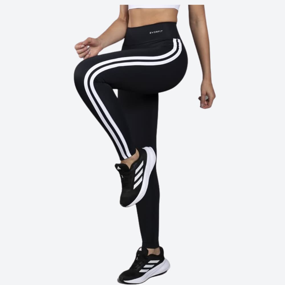 Legging Fitness Academia Corrida Treino Feminina Everfit em Poliamida com Tecido de Compressão Zero Transparência UV50+