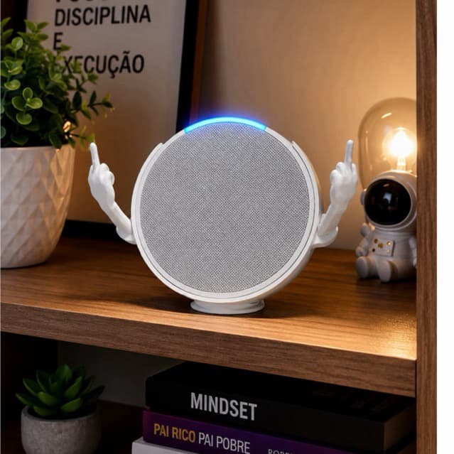 Suporte para Alexa Echo Dot | Mãos Irônicas em Impressão 3D