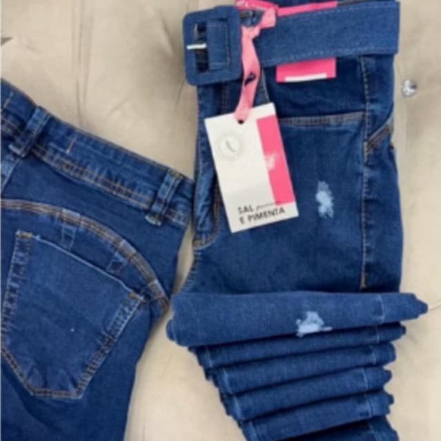 calça jeans wide leg cintura alta sal e pimenta calça com cinto sal e pimenta original