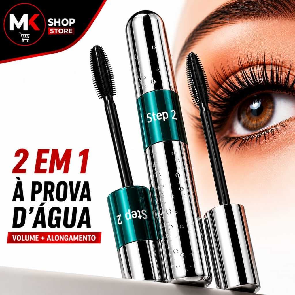 Rímel 2 em 1 Toque Especial Efeito 4D Volume Alongamento Cílios Longos À Prova D'Água Longa Duração Cilios Perfeito