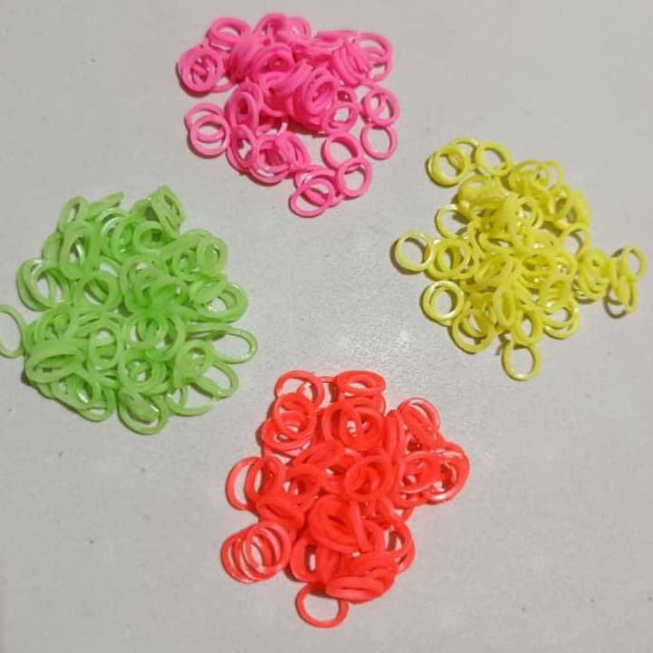 Kit Liguinha Elastico Neon 500 Unidades Elastiquinho Penteado Infantil E Lacos Pet
