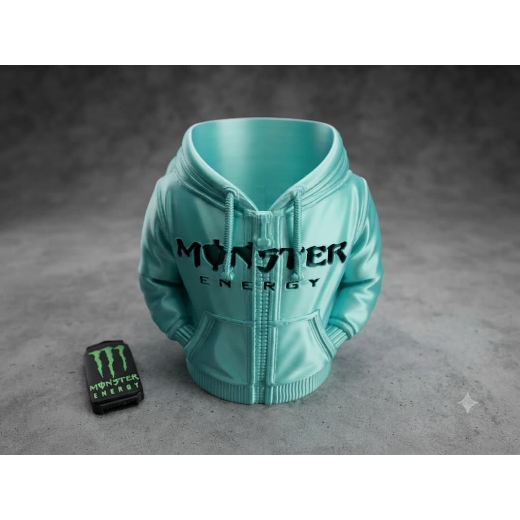Caneca Porta-Lata Premium Estilo Monster Energy - Organizador Gamer Exclusivo