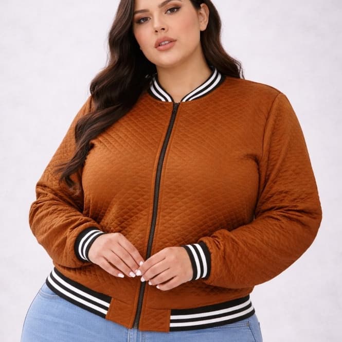 Jaqueta Bomber Plus Size Feminina G1 G2 G3
