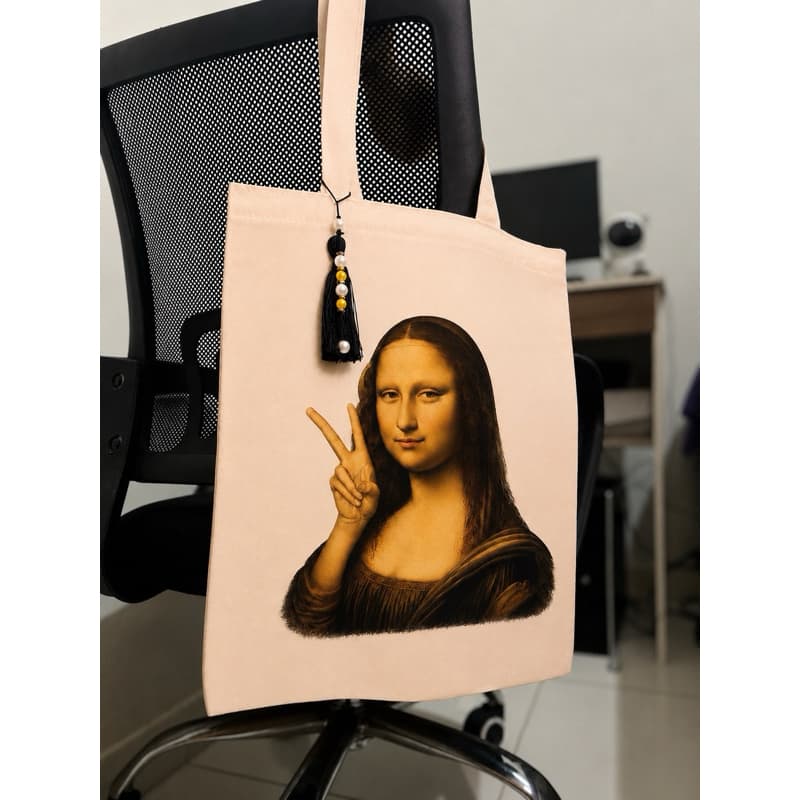 Ecobag de Algodão Cru Feminina com Tassel | Bolsa Tote Bag Reutilizável Sacola Ecológica Premium