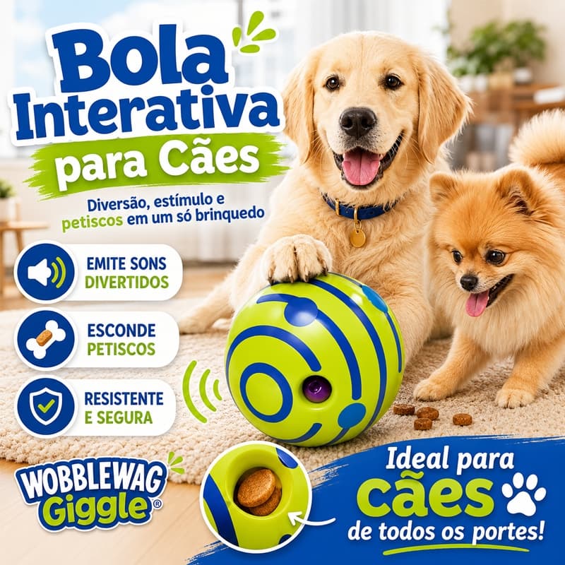 Brinquedo Bola Interativa Sonora para Cachorro 8cm | Bola com Som para Cães | Mordedor Pet