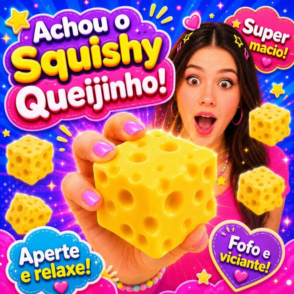 Taba Squishy Queijo Brinquedo Butter Mole Slow Tik Tok