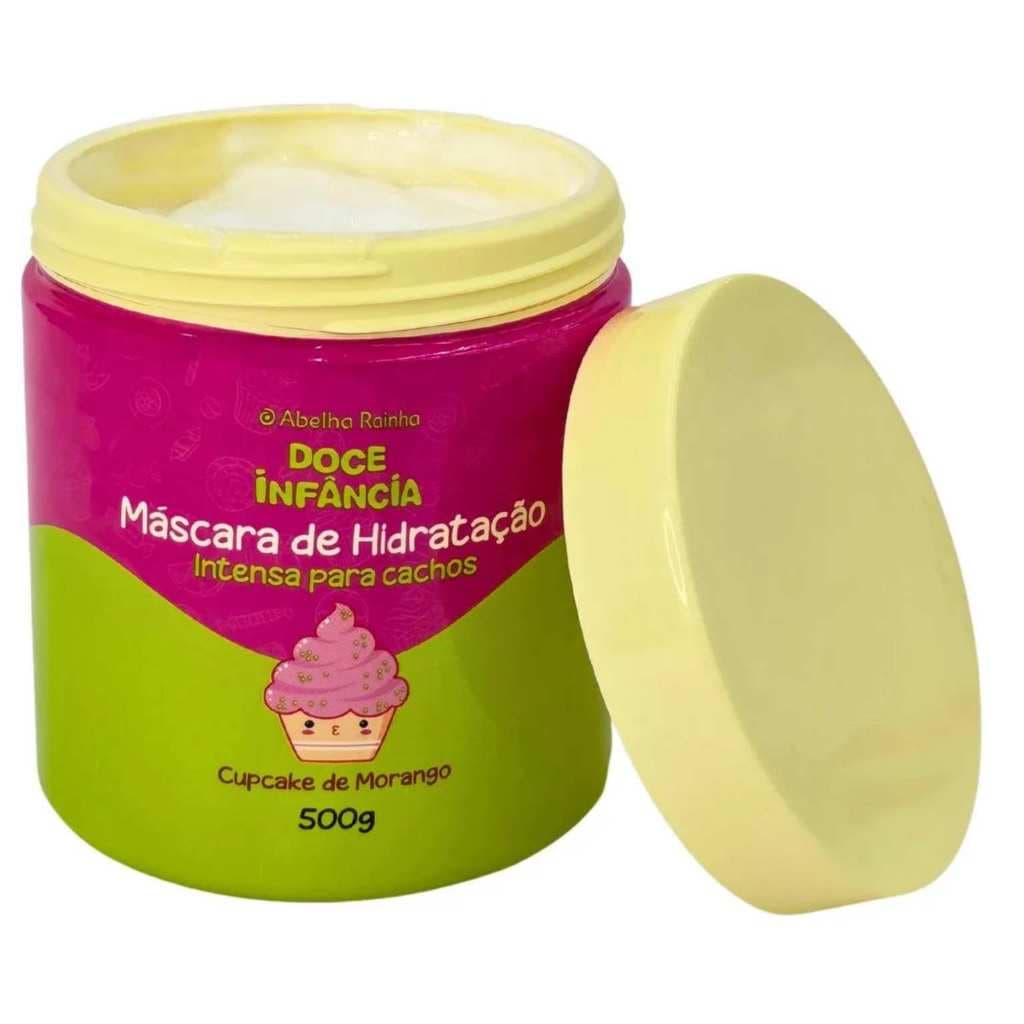 Doce Infancia Mascara Capilar de Hidratacão Cupcake de Morango 500ml
