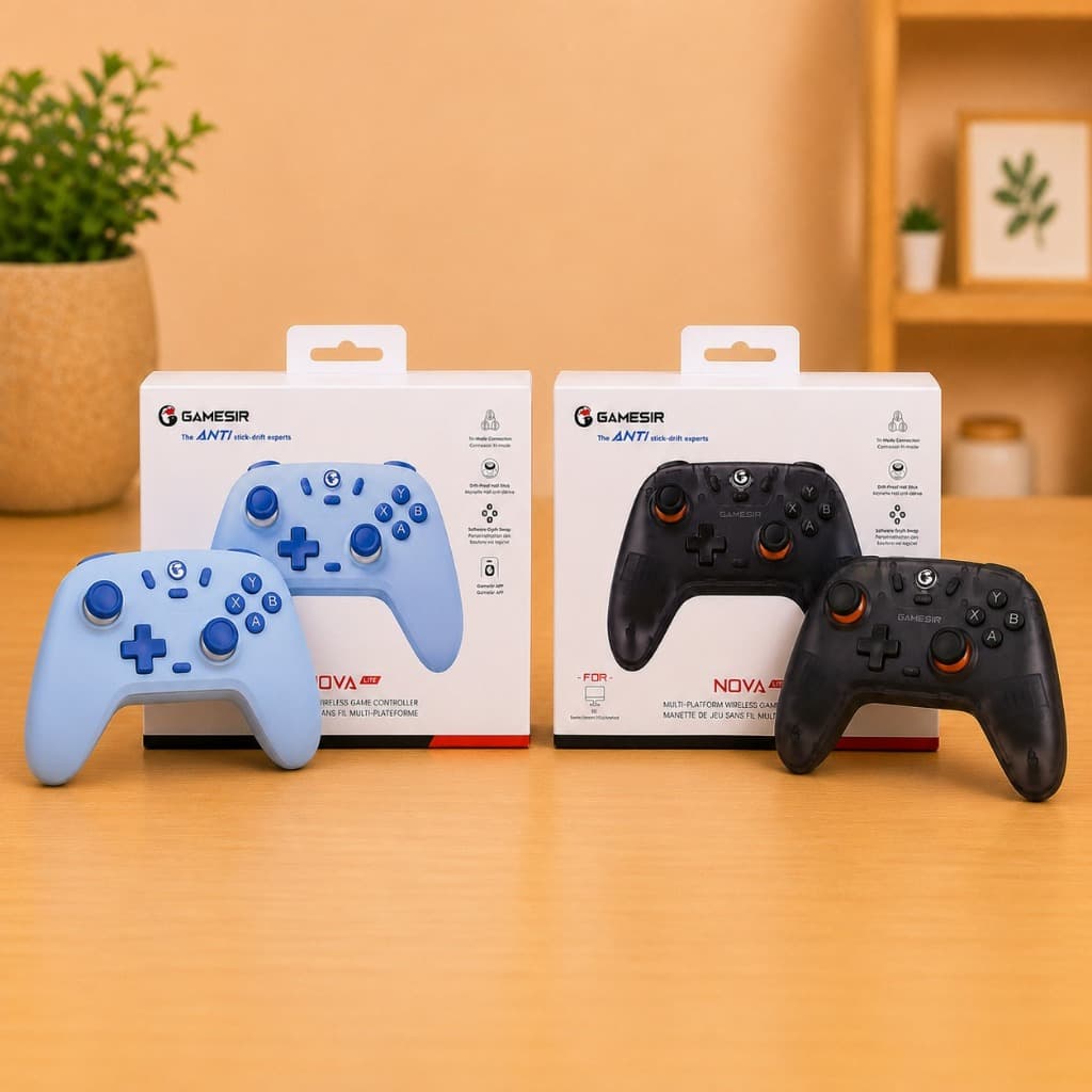 Controle GameSir Nova Lite Sem Fio Bluetooth PC Switch Celular
