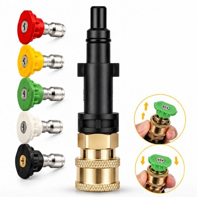 Conector Engate Rápido 1/4 com 5 Bicos para Lavadora Alta Pressão