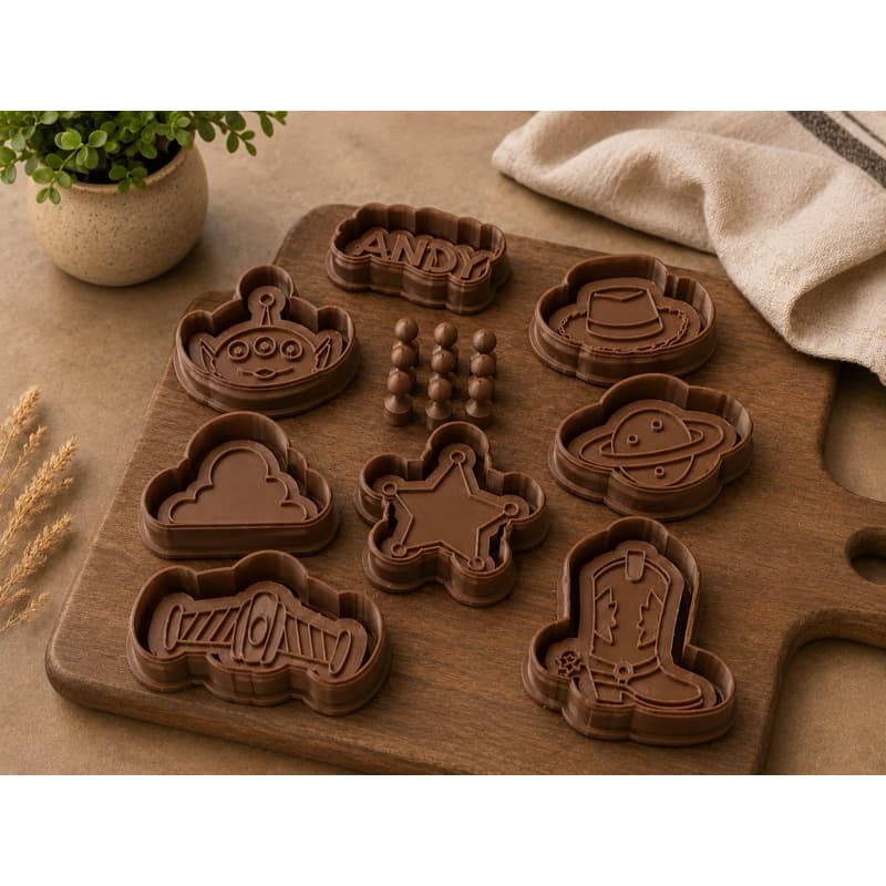 Kit Cortadores de Biscoitos Toy Story - 8 Cortadores