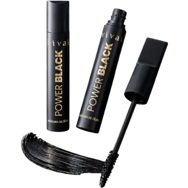 Máscara de Cílios Vivai Power Black Lançamento Volume e Definição
