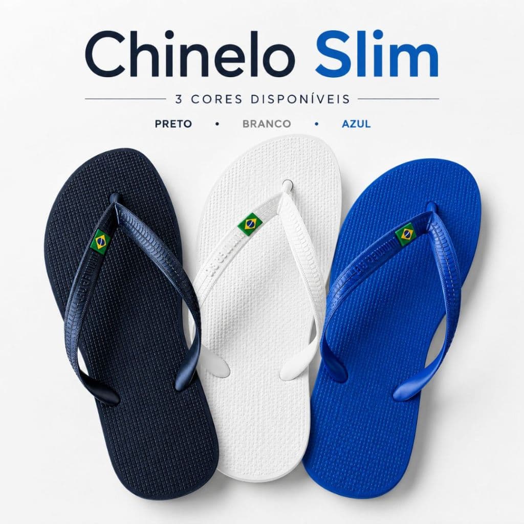 Chinelo Masculino Adulto Sandália Masculina Confortável Macio Leve Branco Preto Envio Full