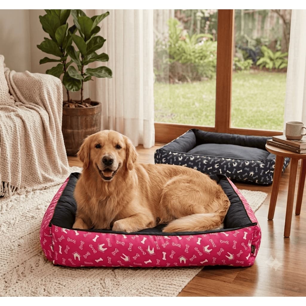Cama Pet Impermeável Com Zíper Lavável 70cm x 70cm