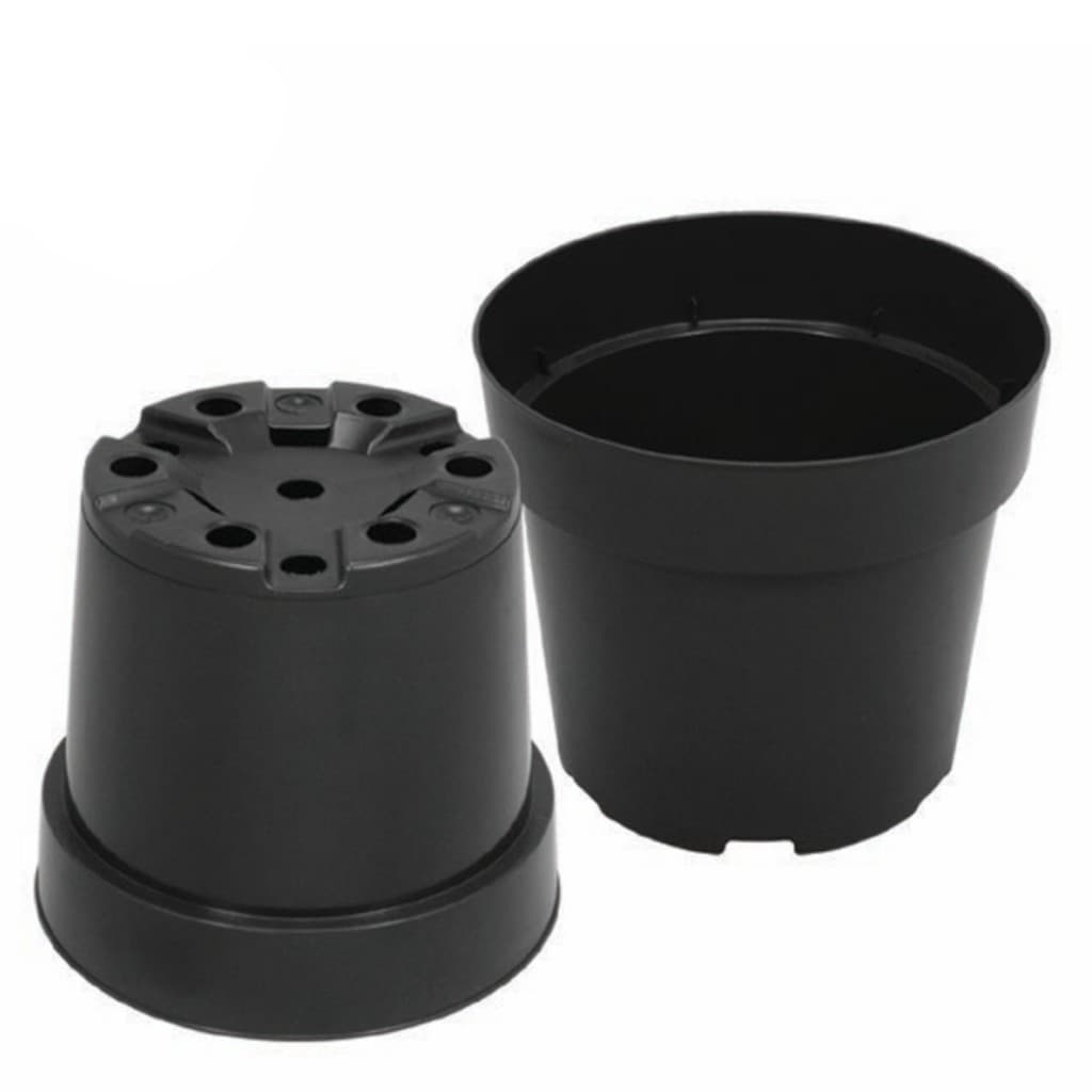 Vasos Plásticos Pretos para Plantas Flores Temperos Leve 16,5x15cm Tmtsuportes