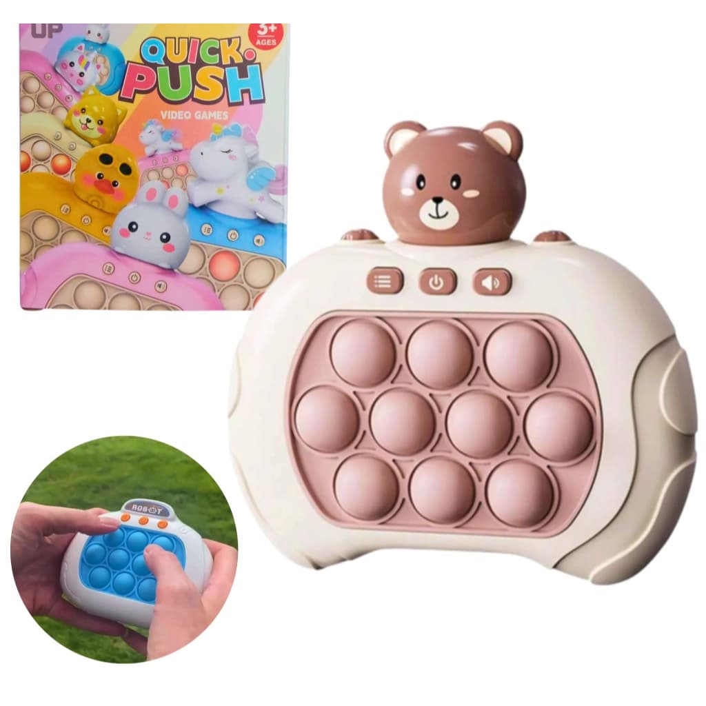 Brinquedo interativo Mini Game Pop Quick Push Pop It anti estresse
