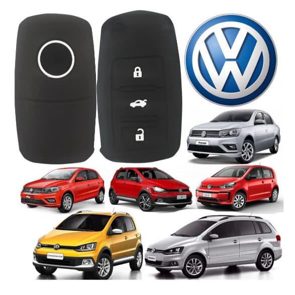Capa Capinha Chave Canivete VW Volkswagen Gol Voyage Tarok Tiguan CrossFox Polo Virtus Jetta Nivus TCross Taos Golf Bora