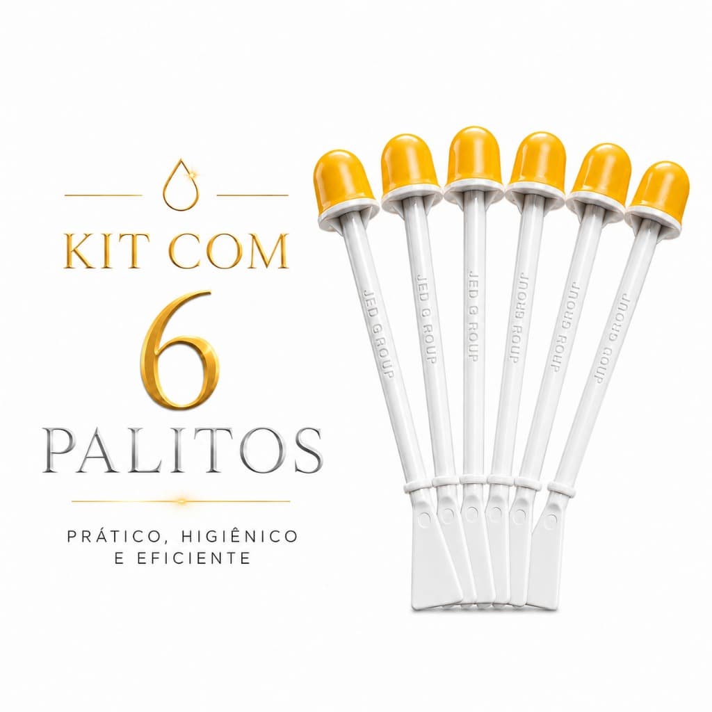 Kit 6 Palitos Com Cera Para Depilação de Nariz E Orelha Cera Premium Aquecimento Fácil Pronto Uso - Envio Expresso