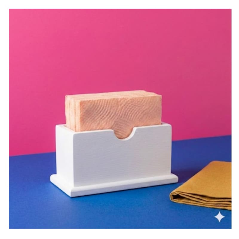 Porta Guardanapo De Mesa Pvc 5mm Branco Minimalista Luxo 10 unidades