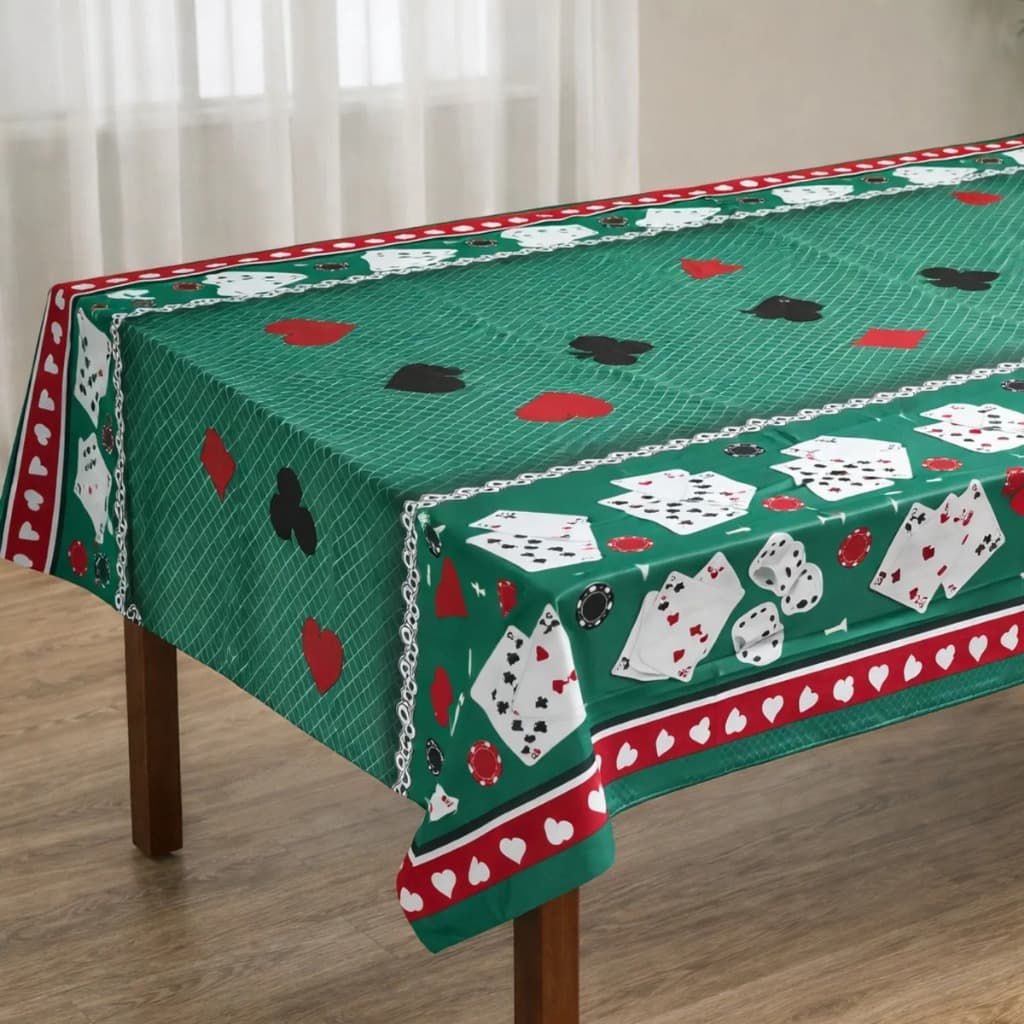 Toalha Mesa Poker Cassino Térmica Luxo 2,00m X 1,40m Verde Impermeável