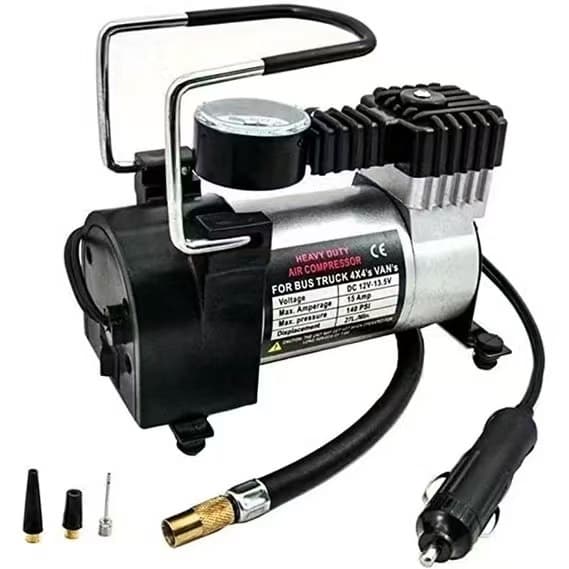 Mini Compressor De Ar 12V Profissional Portátil Elétrico Para Pneu De Carro Bike Moto E Inflaveis