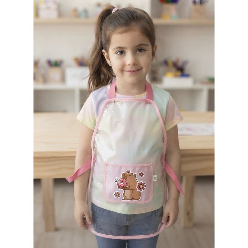 Avental infantil personalizado com nome e tema que desejar, impermeável