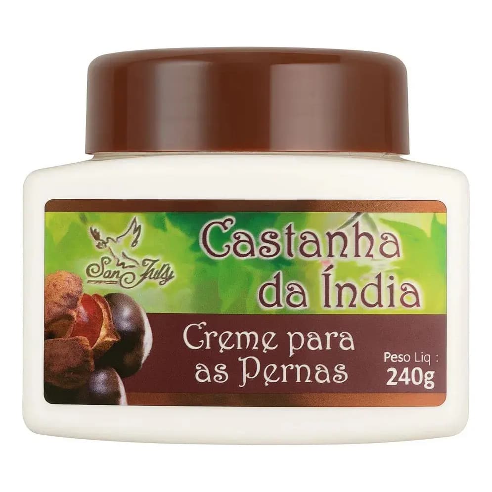 Creme Castanha Da India 240g Super Hidratante Para As Pernas